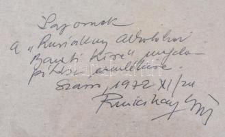 Ruzicskay György (1896-1993):  Menyasszony. Litográfia, papír, ceruzával jelzett és hátoldalán a műv...