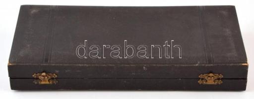 Alpakka keresztelő készlet, eredeti, dobozában, háromrészes