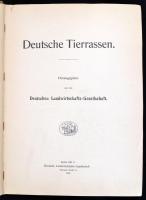 Deutsche Tierrassen. Berlin, 1912., Deutschen Landwirtschafts-Gesellschaft, 8+93+3 p.+53 (fekete-feh...