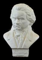 Ludwig van Beethoven zeneszerző lakkozott gipsz mellszobra, büsztje. / Plaster bust of Beethowen 19 cm