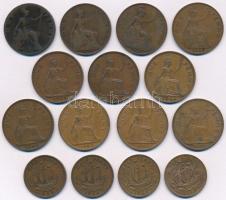 Nagy-Britannia 1896-1966. 1p Br (11xklf) + 1939-1959. 1/2p Br (4xklf) T:2-3 Great Britain 1896-1966. 1 Penny Br (11xdiff) + 1939-1959. 1/2 Penny Br (4xdiff) C:XF-F