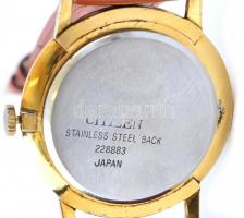 Cornavin mechanikus karóra, bőr szíjjal, cserélt hátlappal, d: 3,5 cm