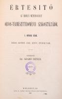 1901-1903 Értesítő az Erdélyi Múzeum-Egylet Orvos-Természettudományi Szakosztályából. I. Orvosi szak...