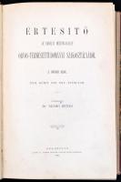 1901-1903 Értesítő az Erdélyi Múzeum-Egylet Orvos-Természettudományi Szakosztályából. I. Orvosi szak...