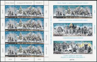 1994-1996 Feszty körkép (I.), (II.), (III.) kisív + blokk (11.500)