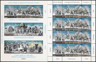 1994-1996 Feszty körkép (I.), (II.), (III.) kisív + blokk (12.000)