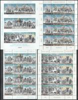 1994-1996 2 db Feszty körkép (I.), (II.), (III.) kisív + blokk (26.000)