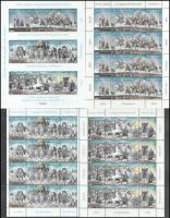 1994-1996 2 db Feszty körkép (I.), (II.), (III.) kisív + blokk (26.000)