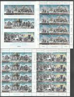 1994-1996 2 db Feszty körkép (I.), (II.), (III.) kisív + blokk (26.000)