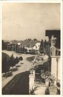 1934 Balatonkenese, Székesfővárosi Alkalmazottak Segítőalapja üdülője, kilátás a II. szálló erkélyéről