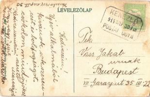 1914 Sárospatak, Rákóczi vár. Eperjessy J. utóda Frischer Lajos kiadása  + "KENÉZLŐ POSTAI ÜGYN...