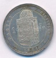 1881KB 1Ft Ag "Ferenc József / Középcímer" T:2 kis ph., patina
Adamo M15