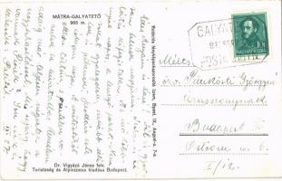 Mátra-Galyatető (Mátraszentimre), Dr. Vigyázó János felvétele. + "GALYATETŐ POSTAI ÜGYN."