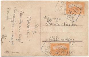 1923 Kistelek, Római katolikus templom + "KELENVÖLGY POSTAI ÜGYN." (r)