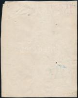 Lengyel Sándor (1930-1988): István, a király, plakátterv, vegyes technika, papír, jelzés nélkül, szé...