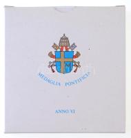 Vatikán 1983. "II. János Pál pontifikátusának 6.évére" Br számozott emlékérem eredeti tokb...