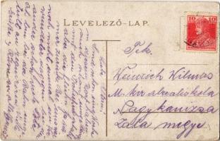 1918 Dévény, Theben a. d. Donau, Devín (Pozsony, Bratislava); Árpádhegy és szobor, emlékmű, vár / De...