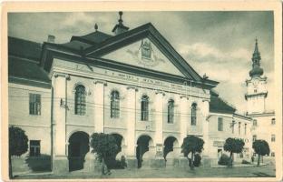 Késmárk, Kezmarok; Hlavné námestie / Hauptplatz / Fő tér, H. Donáth-féle Késmárk szálloda, L. Pospisil üzlete. Rudolf Károlyi kiadása / main square, hotel, shops (EK)