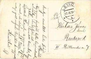 1935 Léva, Levice; látkép, Városháza, Szlovák Bank / town hall, Slovak bank. photo (EK)