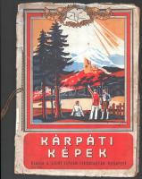 cca 1930 Kárpáti képek, a Szent István Cikóriagyár matricagyűjtő albuma. Nem teljes, hiányzik 15 matrica. Szakadozott, foltos.