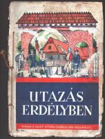 cca 1930 Utazás Erdélyben, a Szent István Cikóriagyár matricagyűjtő albuma. Teljes! Szakadozott, foltos.