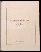 1893 Erdőrendezéstan I-II. folyam.  hn.,1893, nyn., 196+4+12; 222+10 p. Aranyozott gerincű egészvász...