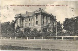 1913 Budapest XIV. Amizoni országos magyar nőnevelő intézet, Amerikai út 32.