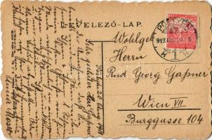 1919 Pöstyén, Pistyan, Piestany; Thermia szálló az Irma fürdővel. Kohn Bernát kiadása / Thermia-Hote...