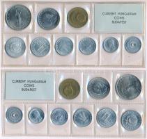 1973-1974. 2f-10Ft (9xklf) érmés forgalmi sor fóliatokban (2x) T:1
Adamo FO6, FO7