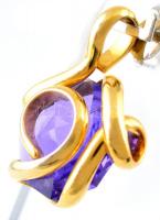 Andrea Marazzini medál, Swarovski kristállyal, 2×1,8 cm