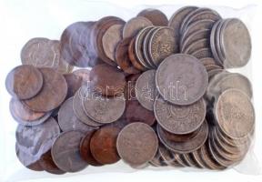 Nagy-Britannia ~1940-1980. Vegyes 106db-os érme tétel, közte 1924. 1Sh Ag V. György T:vegyes Great Britain ~1940-1980. Mixed 106pcs of coins lot with 1924. 1 Shilling Ag George V C:mixed