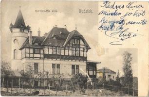 1908 Budapest XXII. Budafok, Kremer-féle villa (ragasztónyom / glue marks)