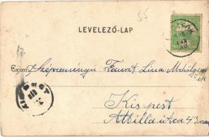 1908 Budapest XXII. Budafok, Kremer-féle villa (ragasztónyom / glue marks)