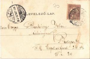 1901 Budapest XXII. Budafok, Budafok és Vidéke Takarékpénztár, Kamermayer Károly és Társa üzlete. If...