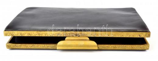 Bőr borítéktáska, 26×16 cm