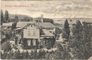 1905 Balatonföldvár, nyaraló, villa. Gerendai Gyula kiadása (EK)