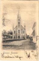 1901 Süttör (Fertőd), Római katolikus templom (kopott sarkak / worn corners)