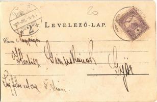 1901 Süttör (Fertőd), Római katolikus templom (kopott sarkak / worn corners)