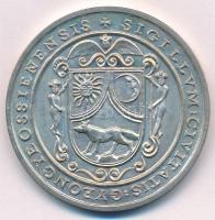 Bognár György (1944-) 1982. "650 éves Gyöngyös" Ag emlékérem (31,51g/0.640/42,5mm) T:1 Ada...