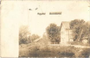 1923 Nagyléta (Létavértes), Vasútállomás. photo (EK)