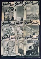 1941 Szebb jövőt! Képes hetilap I. évf. 10 száma (3., 7-11.,13-14.,17.), közte az I. évf. 1. számmal és a borítóján Horthy Miklóssal. Egy borítón kis hiánnyal.