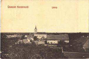 1910 Kenderes, látkép, templom. W. L. Bp. 6126. Cserna Endre kiadása (EK)