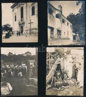 cca 1900-1920 Balatoni, badacsonyi életképek, 20 db, 9×6 és 7,5×9,5 cm