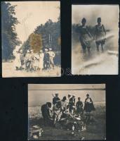 cca 1900-1920 Balatoni, badacsonyi életképek, 20 db, 9×6 és 7,5×9,5 cm