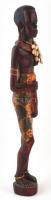 Afrikai faragott, festett fa szobor  46 cm
