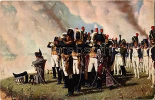 Napoleon sur les hauteurs devant Borodino / Napoleon and his soldiers on the hills at Borodino, Ser. 25/3., s: Wereschtschagin (EK)