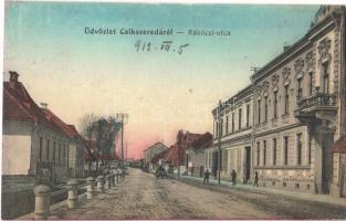 1912 Csíkszereda, Miercurea Ciuc; Rákóczi utca, üzlet / street view, shop (r)