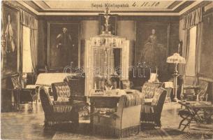 1910 Sepsikőröspatak, Kőröspatak, Valea Crisului; Kálnoky kastély, belső / castle, interior (r)