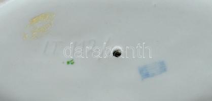 Zsolnay búgócsigás kisfiú, kézzel festett, jelzett (Sinkó András), hibátlan, 16×8,5×12 cm