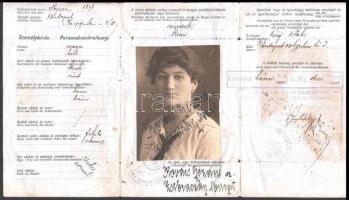 1916 Fényképes igazoló jegy